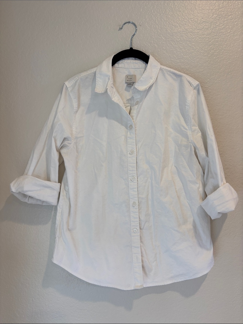 Classic White Button-Down Shirt